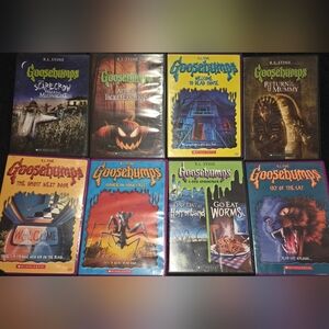 Goosebumps R.L. Stine DVDs 8 Pack Vintage Scholastic Horror Movies